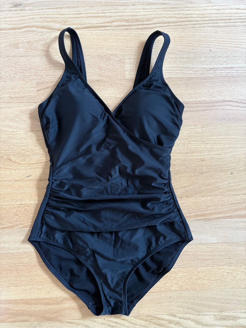 Boden Black One-Piece Swimsuit with Supportive Cups